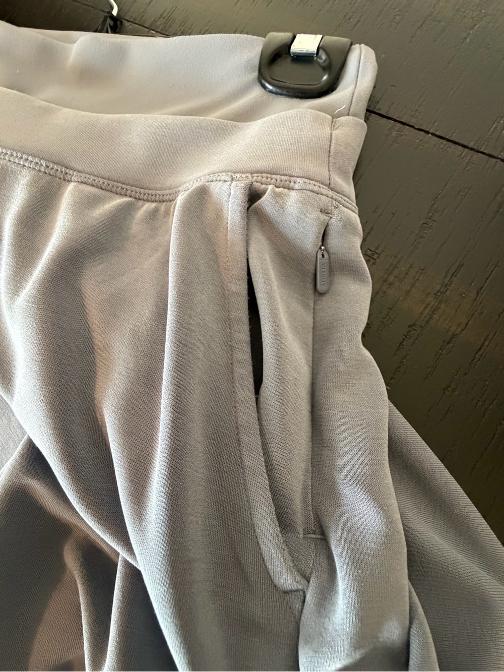 Athleta Seasoft high rise wide leg pull on pants XS gray blue comfort lounge - Picture 4 of 6